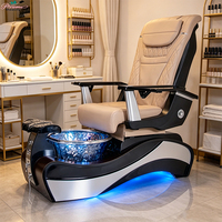 Chaise de pédicure de meubles de salon de luxe de vente chaude avec la chaise de station thermale de pédicure de la meilleure qualité de bol jet magnétique