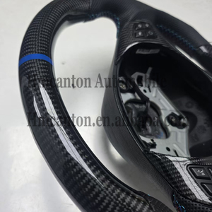 สินค้าขายส่งใหม่ พวงมาลัยหนังคาร์บอนไฟเบอร์ ผลิตภัณฑ์ยอดนิยมสำหรับ BMW E90 วัสดุหนัง - Product Image 3