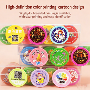 Jetons de poker personnalisés en plastique PS vierges et colorés avec logo imprimé pour la promotion d'entreprise et les jeux de poker - Product Image 4