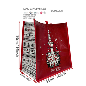 Bolsa de Mercado Navideña Personalizada 2025, la Más Nueva, Bolsa de Compras Reutilizable de Tela No Tejida con Logotipo para el Día de Navidad - Product Image 2