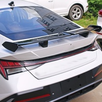 Aileron arrière Welta Gloss Black ABS Duckbill Wing PRO Design, léger et durable, pièce extérieure pour Hyundai Elantra 2023