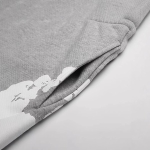 Pantaloncini da <span class=keywords><strong>Uomo</strong></span> di Alta Qualità in <span class=keywords><strong>Cotone</strong></span> 100% Pesante con Stampa Puff, Stile Streetwear Casual, Pantaloncini Sportivi e Denim - Product Image 2