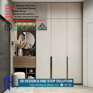 Armoire <span class=keywords><strong>d</strong></span>'<span class=keywords><strong>entrée</strong></span> intégrée <span class=keywords><strong>moderne</strong></span> et minimaliste HG en promotion avec miroir, coiffeuse et étagère à chaussures - Product Image 1