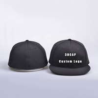 Gorras de Hip Hop à 6 panneaux, casquette à rabat ajustée avec Logo personnalisé, chapeaux pour hommes, vente en gros
