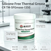 Pâte thermique ignifuge V0 -40~125 ° Pâte thermique diélectrique non-siliconeuse de la gamme C, résistance diélectrique 8KV/mm, pour le refroidissement des puces ASICS