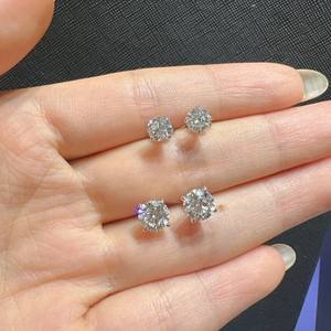 Boucles <span class=keywords><strong>d</strong></span>'oreilles en <span class=keywords><strong>diamant</strong></span> de laboratoire créé IGI VVS personnalisées, <span class=keywords><strong>or</strong></span> massif 10K 14K 18K, argent 925, boucles <span class=keywords><strong>d</strong></span>'oreilles en <span class=keywords><strong>diamant</strong></span> CVD pour homme et femme - Product Image 5