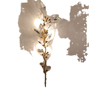 高級ホテルインテリアウォールランプ、ダイニングルーム、廊下、キッチン用LEDライト、アールデコ調ゴールドクローム、クリスタル付き室内デザイン - Product Image 4