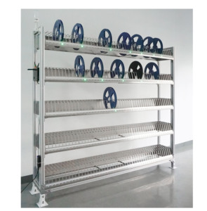 מדף פלטות סלקטיבי חכם מסוג NEW Macinte IRS-20R-1400-7D-16, נירוסטה, 7 שכבות, SMT, עם הגנה מפני ESD למחסן - Product Image 5