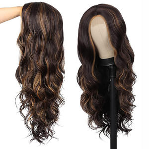 Europe et les états-unis modèles d'explosion femme Pick Dye Bangs grande vague <span class=keywords><strong>cheveux</strong></span> longs bouclés Guangzhou perruque - Product Image 4