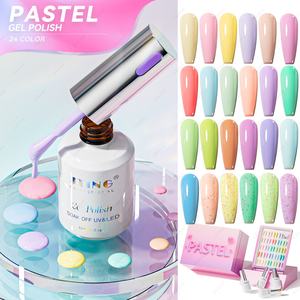 JTING - Colección de Esmaltes de Gel en Tonos Pastel de Alta Calidad, 24 Colores, Pigmento de Cobertura, Sin Hema, Juego de Esmaltes de Uñas en Gel en Caja, Gran Venta Promocional - Product Image 1