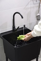 Cuve à linge portable personnalisée pour animaux de compagnie, évier en PP amovible multifonction populaire de forme carrée pour une utilisation pratique des vêtements