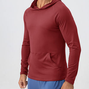 Sudadera Deportiva Personalizable con Logotipo, Color Sólido, para Hombre, Otoño Invierno, Absorbe la Humedad, Corte Holgado, para Gimnasio, Running, Entrenamiento, Manga Larga - Product Image 2