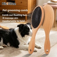 Brosses de toilettage en bois pour chats et chiens
