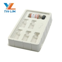 Groothandel op maat gemaakte transparante PET blisterverpakking fleshouder voor 3ml 5ml 10ml flacon cosmetische verpakkingen