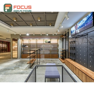 Upgrade Design Retail Shop Chrome Metal Display Showcase Layout Design Chain Clothing Store - Product Image 2