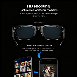 2025 New Arrival <strong>Smart</strong> Eye <strong>Glass</strong> with Camera 720P 260mAh BT <strong>Smart</strong> Eye <strong>Glasses</strong> with Multiple Optional Lenses for Outdoors Sports - Product Image 5