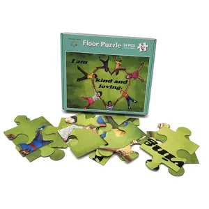Quebra-cabeça simples de peça grande para crianças personalizado, brinquedos educativos para crianças