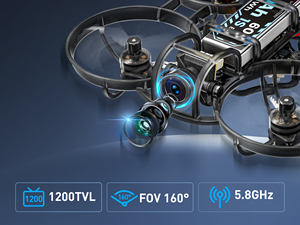 Startrc R8 छोटा हूप fpv रेसिंग ड्रोन-ब्रशलेस, एलर 2.4g, एनालॉग कैमरा | शुरुआती अनुकूल इनडोर क्वाडकोक्टर 1080p dvr - Product Image 3