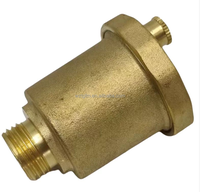 Soupape de sécurité haute température TOT Factory GL-AV1001 DN15 1/2\" en laiton avec joint PTFE, purgeur d'air automatique pour eau