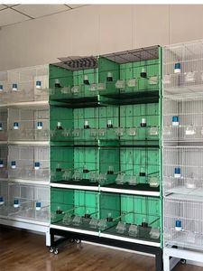 Set di Gabbie Impilabili per Allevamento di Uccelli, 8 Unità in Metallo con Divisorio, per Canarini e Agaporni, dal Miglior Produttore Cinese - Product Image 6