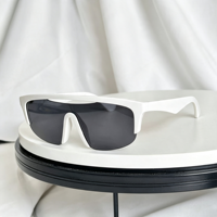 Lunettes de soleil polarisées oversize carrées à monture intégrale dégradée unisexe, miroir de luxe, personnalisables pour activités de plein air