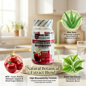 OEM Sustainable Sourced Apple <b>Cider</b> Vinegar Capsules for Weight Management and Digestion Support ODM Private Label Factory - Product Image 6