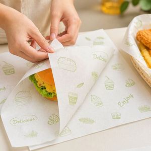 Forro de Papel para Cesta de Pollo Frito a Cuadros Verdes Personalizado con Logotipo, Anti-Grasa 2026 - Product Image 6