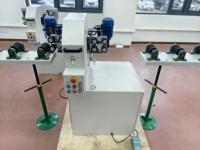 Machine de polissage orbitale automatique pour tubes ronds en acier inoxydable, pour tubes de cadre de meubles, avec vitesse de bande réglable