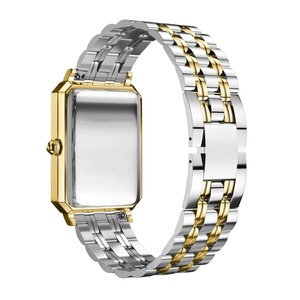OEM ODM Custom Logo Fashion Stainless Steel Hand Luxury Gold <strong>Rectangular</strong> <strong>Watch</strong> for Women - Product Image 6
