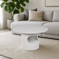 Table basse nordique durable en gros, table d'appoint moderne minimaliste en MDF pour salon, mobilier d'hôtel, salon, projets d'appartements