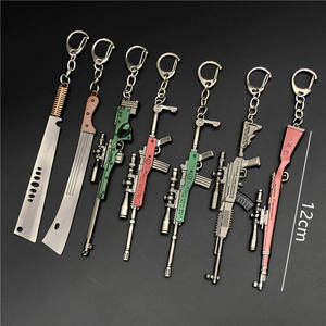 Juego simulado Prop aleación pistola de juguete llavero modelos de pistola llavero tamaño de bolsillo Gamer colección Accesorios - Product Image 3