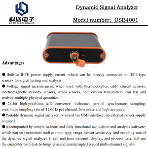 Controlador de Adquisición de Datos (DAQ) para Analizador de Señales Dinámicas, Tarjeta DAQ para Procesar Datos de Sensores y Analizar la Respuesta Dinámica de Vibración - Product Image 2