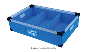 Cajas de plástico plegables corrugadas de PP tamaño y color personalizados ISO 9001:2015 grado alimenticio apilable para almacenamiento de frutas y verduras - Product Image 2