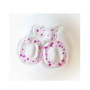 Pendientes de resina elegantes para mujer, informales y para fiestas, a un precio asequible. Pendientes de resina hechos a mano por CRAFT ZONE EXPORT. - Product Image 6