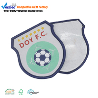 Fer sur tissu Badges producteur personnalisé équipe de football Sports Club Logo patchs tissés à la Machine pour vêtements uniformes