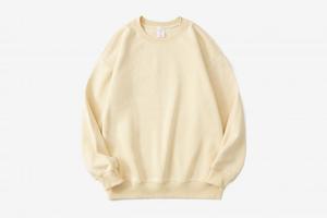 เสื้อสเวตเชิ้ตคอกลมแบบยูนิเซ็กซ์ สีพื้น ทรงโอเวอร์ไซส์ สวมใส่สบายๆ สำหรับฤดูใบไม้ร่วง ผลิตจากผ้าฝ้ายถัก แขนเสื้อแบบปกติ - Product Image 4