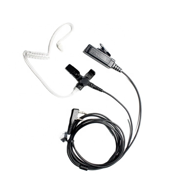 Air Tube FBI TH1N Walkie Talkie Earpiece Microphone for EADS Cassidian