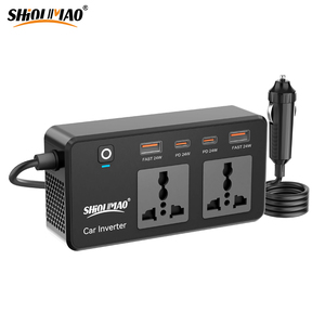 Mini Onduleur Chargeur de Voiture 200W <span class=keywords><strong>12</strong></span> <span class=keywords><strong>Volts</strong></span> <span class=keywords><strong>220</strong></span> <span class=keywords><strong>Volts</strong></span> <span class=keywords><strong>Adaptateur</strong></span> de Voiture 12V vers 110V 220V Convertisseur de Voiture 200W - Product Image 1