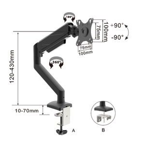 Giá cả cạnh tranh duy nhất LCD PC ICD núi Monitor <span class=keywords><strong>Swing</strong></span> cánh tay cho nội thất văn phòng trong kho - Product Image 3