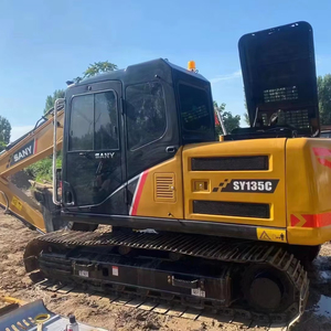 Excavatrice d'occasion SANY SY135C 13 tonnes, pelle hydraulique sur chenilles d'occasion SY95C SY155C, haute qualité en stock - Product Image 1