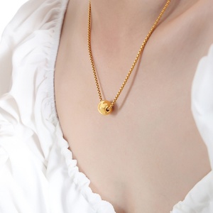 Hot Sale Luxury Gold Plated Stainless Steel Jewelry Set Trendy Necklace <b>Drop</b> Earrings Ring for Weddings Parties Gift - Product Image 5