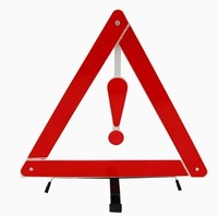 Kit d'avertissement d'urgence triangulaire, outils d'urgence pour camions lourds, bande réfléchissante pour le stationnement des véhicules, triangle d'avertissement réfléchissant DOT