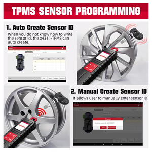 Détecteur de pression des pneus portable TSGUN I TPMS X-431 Launch Sensors X431 TSGUN Outils de diagnostic PK CRT5011E Tension de fonctionnement 12V - Product Image 4
