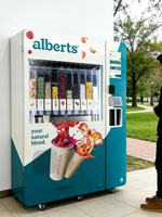 Nieuwe ontwerp groothandel op maat gemaakte ijsautomaten zoete geautomatiseerde natuurlijke verse fruit smoothie automaten