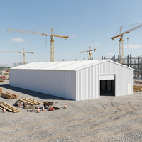 Edificio Prefabricado de Acero Estructural de Bajo Costo, Almacén Industrial, Estructuras de Acero, Edificios Comerciales