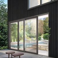Ventanas Modernas de Vidrio Templado, Tamaño Personalizado, para Villa, Fijas, Insonorizadas, con Rotura de Puente Térmico, Rejilla de Acero Inoxidable, para Baño