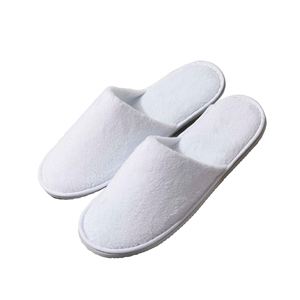 Pantuflas Desechables de Algodón y Felpa para Hotel, Spa y Huéspedes, Blancas, Lavables, Económicas, de Lujo, Personalizadas con Logotipo, al por Mayor - Product Image 4