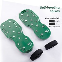 Kit d'outils de construction en ciment autonivelant avec chaussures à pointes, rouleau de dégazage et raclette crantée pour revêtement de sol époxy