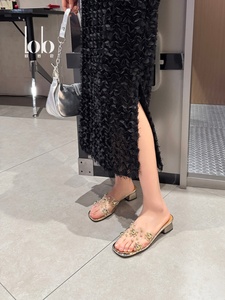 Luxurious Summer High-Heeled <strong>Sandals</strong> Comfortable Stylish Rhinestone Flower <strong>Crossover</strong> Straps Breathable Design Casual <strong>Sandals</strong> - Product Image 6