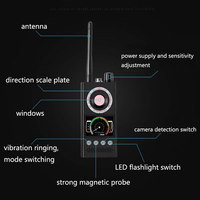 K68 Détecteur de signal sans fil à gamme complète Détecteur d'insectes RF Caméra anti-candide Traqueur GPS Détecteur de caméra sténopé